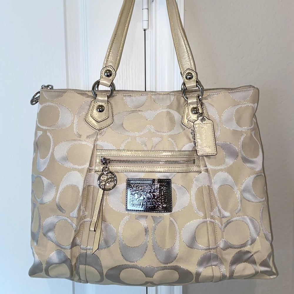 Coach Poppy large tote